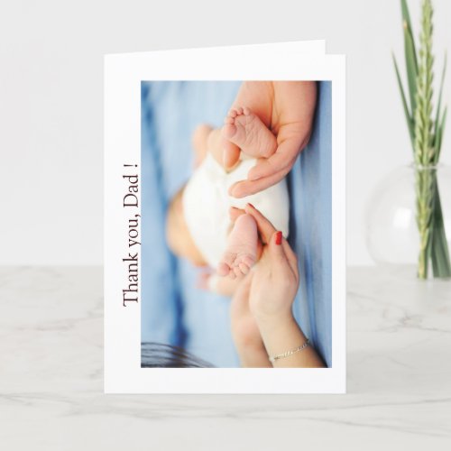Happy Fathers Day Baby Feet Card