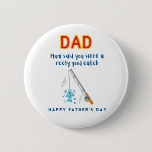 Happy Father's Day Badge Button