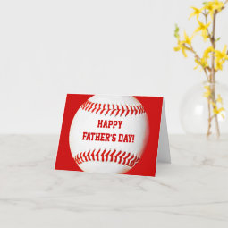 Happy Father's Day Baseball Card | Zazzle