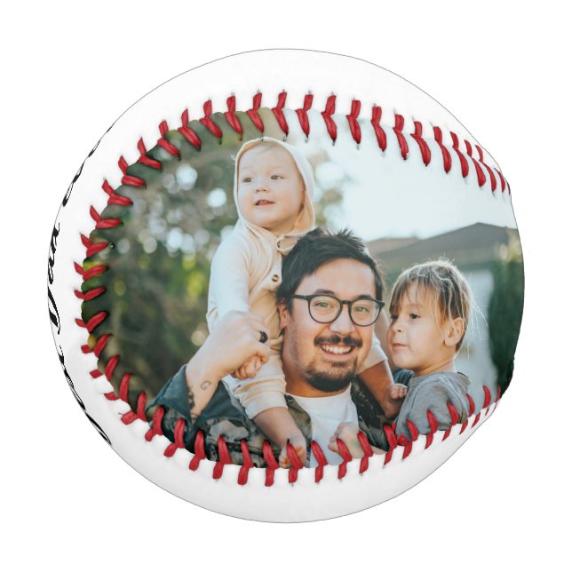 Happy Father's Day Baseball Custom Photo (Front Left)