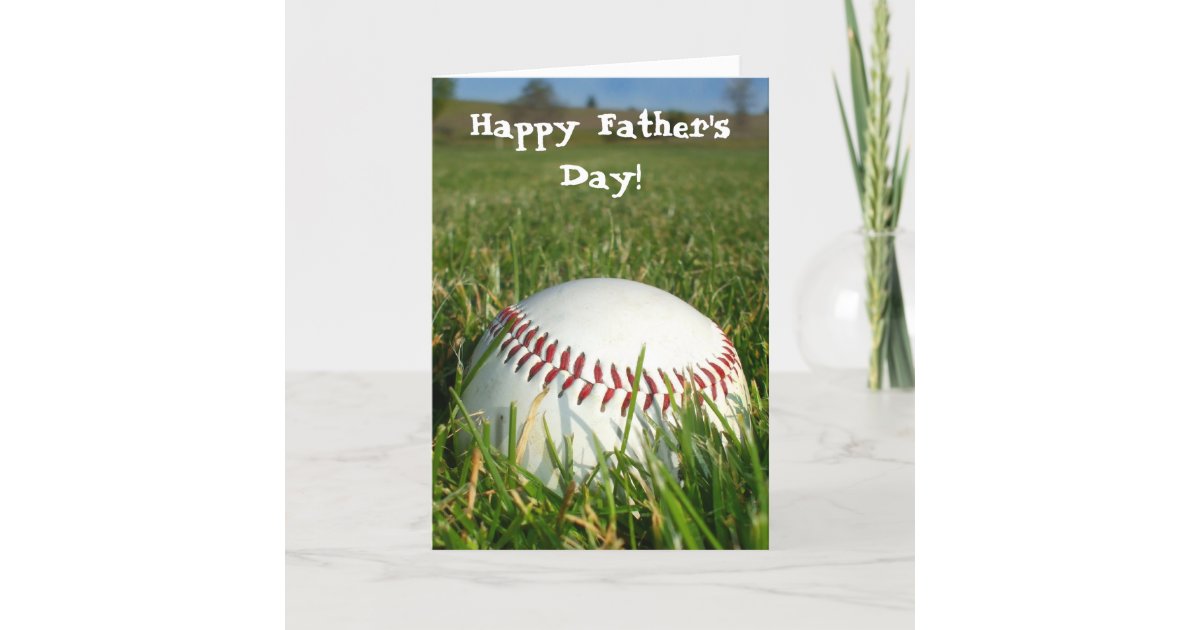 Baseball Lessons Father's Day Greeting Card