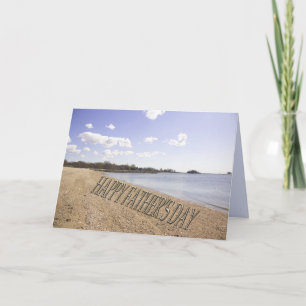 Happy Father's Day Beach Greeting Card