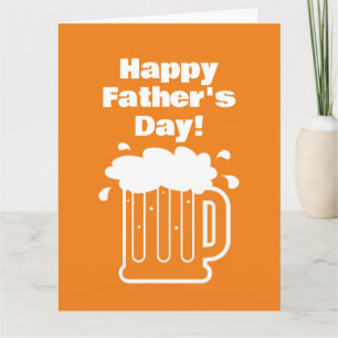 Happy Father's Day Beer Stein Card for dad