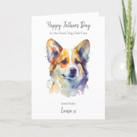 Happy Father's Day Best Corgi Dog Dad Personalized