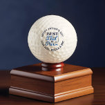 Happy Father's Day Best Dad By Par Personalized Golf Balls<br><div class="desc">Give a fun gift to your golf dad with our fun personalized best dad by par golf ball. Design features "Best Dad By Par" designed in a modern typography design. Personalize with your own message arched around the top and names arched below. Makes a great gift for Father's Day, birthdays,...</div>