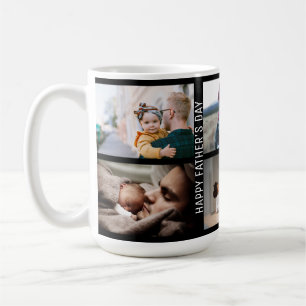 Happy Father's day best dad ever 6 photo collage Coffee Mug