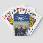 Happy Father's Day Best Dad Ever Family Photo Blue