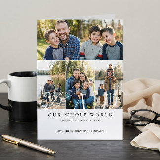 Happy Father's Day Best Dad Ever Photo Collage Card