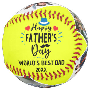 Happy Father's Day Best Dad Personalized Photos Softball
