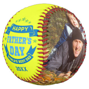 Happy Father's Day Best Dad Personalized Photos Softball