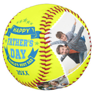 Happy Father's Day Best Dad Personalized Photos Softball