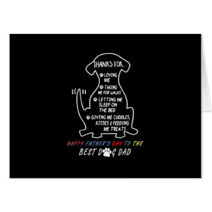 Happy Father's Day Best Dog Dad  Card