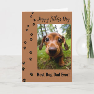 Happy Father's Day Best Dog Dad Ever Photo Card