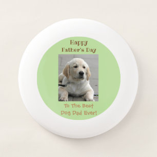 Happy Father's Day Best Dog Dad Photo Wham-O Frisbee