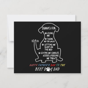Happy Father's Day Best Dog Dad  Save The Date