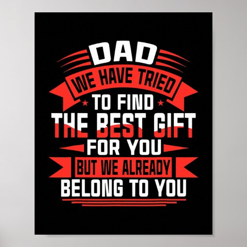 Happy Fathers Day Best Gift For Dad from Poster