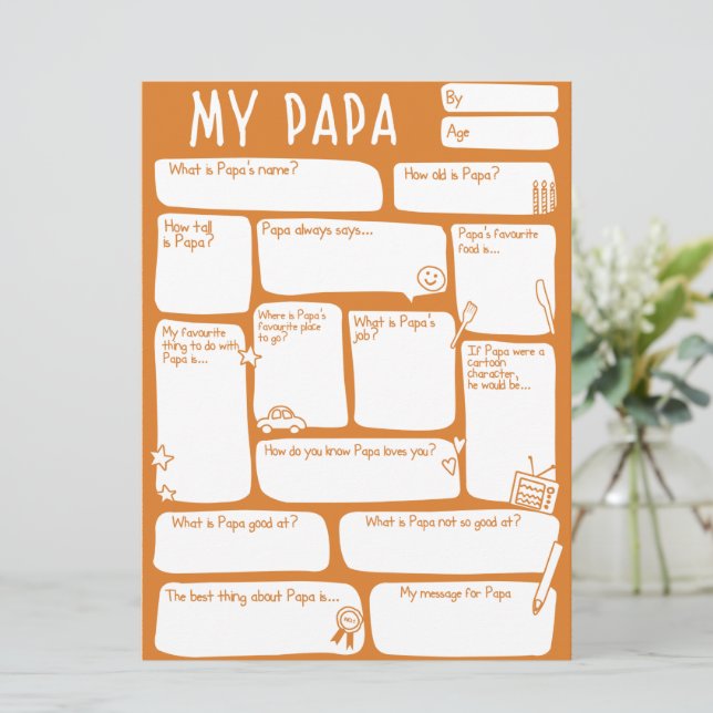 Happy Fathers Day_Best Papa Ever (Standing Front)