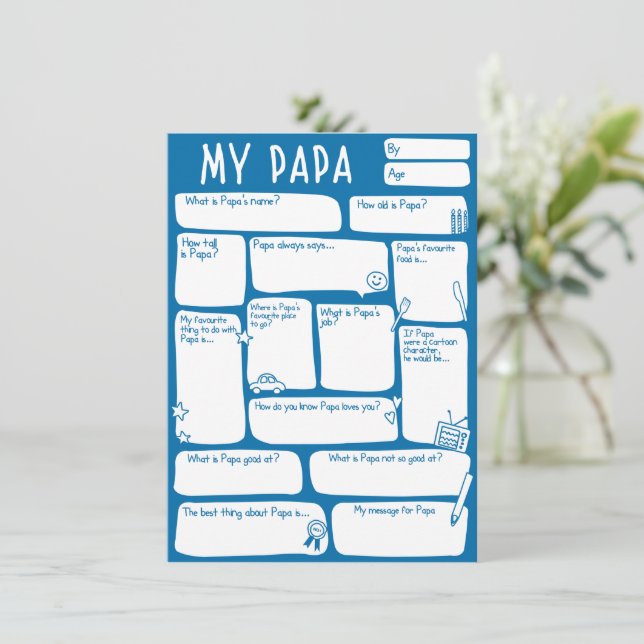 Happy Fathers Day_Best Papa Ever (Standing Front)