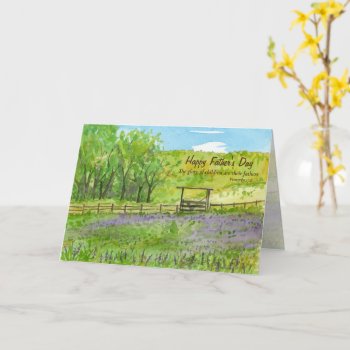 Happy Father's Day Bible Verse Proverbs 17 6 Card by CountryGarden at Zazzle