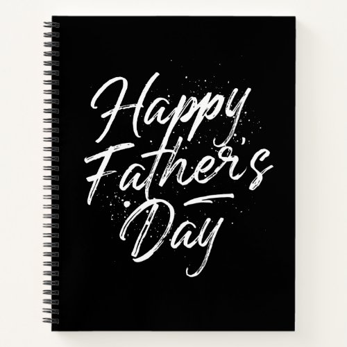 Happy Fathers Day Blank Sketchbook Notebook