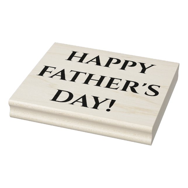 Happy Father's Day - Block Mounted Rubber Stamp (Stamp)