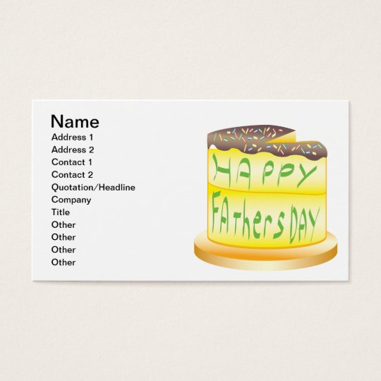 Happy Fathers Day Business Card
