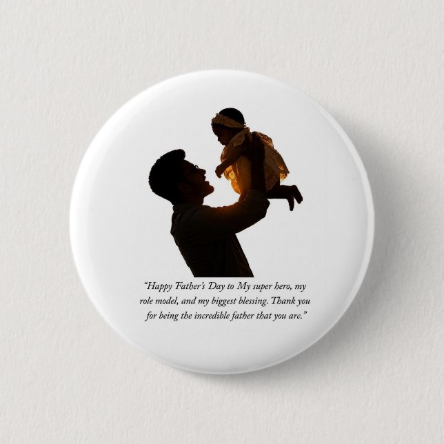 Happy Father's Day Button (Front)
