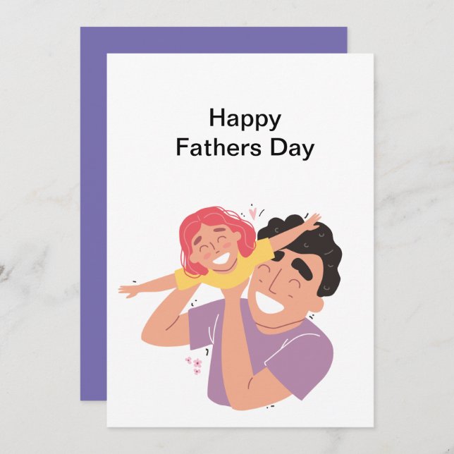 Happy Fathers Day Card  (Front/Back)