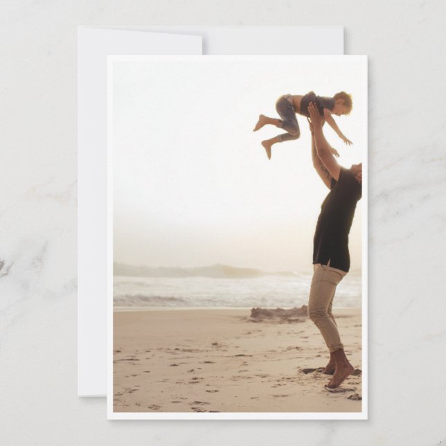 Happy Father's Day Card at the Beach (Front)