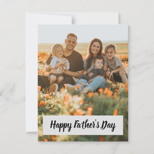 Happy Fathers Day Card Custom Personalized Photo