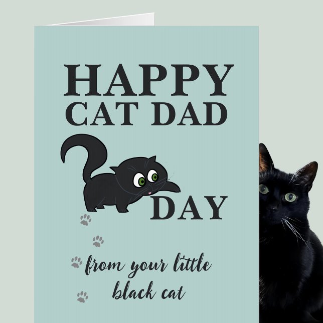 Happy Father's Day Card from the Little Black Cat (Creator Uploaded)