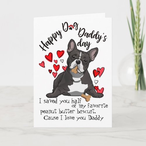 Happy Fathers Day Card from Your French Bulldog
