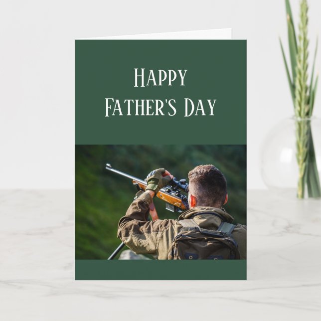 Happy Father's Day Cars Hunting Camouflage Card (Front)