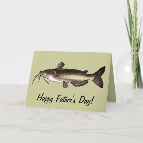 Happy Fathers Day Catfish Card