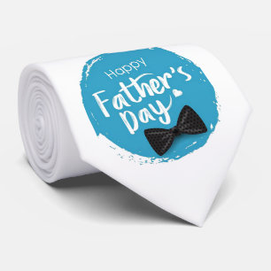 Happy father's day celebration greetings neck tie