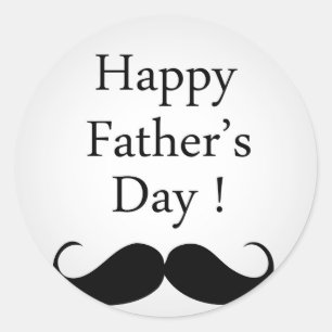 Happy fathers day classic round sticker