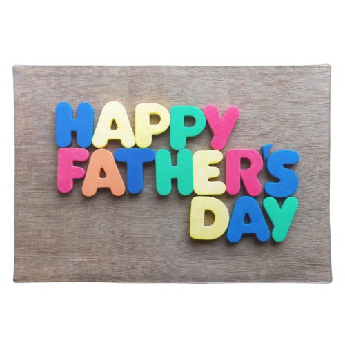Happy Fathers Day Cloth Placemat