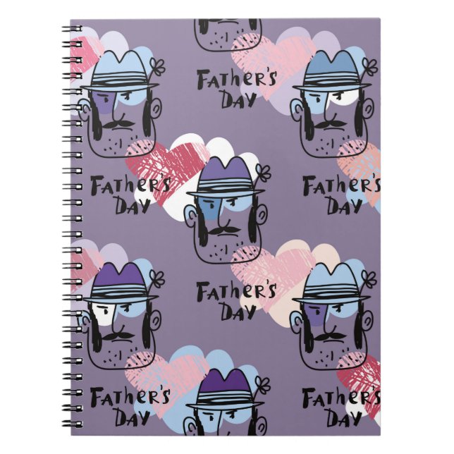 Happy Father's day. Collection unique greeting car Notebook (Front)