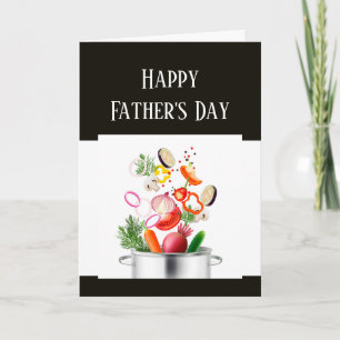 Happy Father's Day Cooking Baking Chef Card