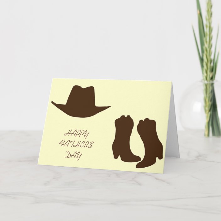 Happy Fathers Day Cowboy Dad Card | Zazzle.com