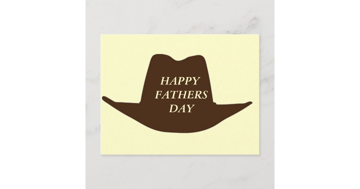 Happy Fathers Day Cowboy Dad Postcard Zazzle 6762