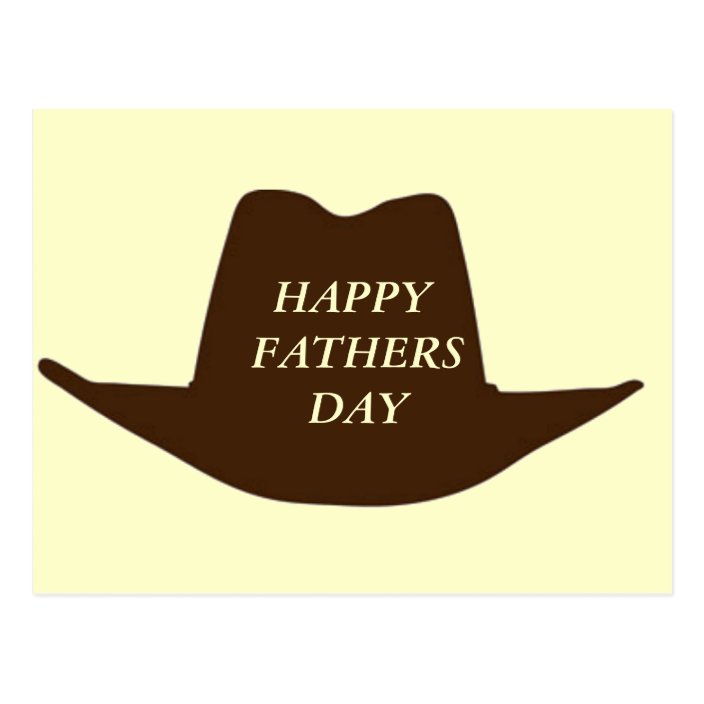 Happy Fathers Day Cowboy Dad Postcard | Zazzle.com