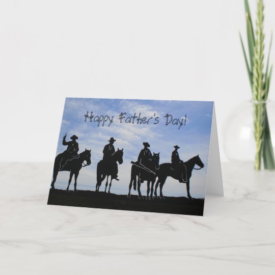 Happy Fathers Day Cowboy Greeting Card 0797
