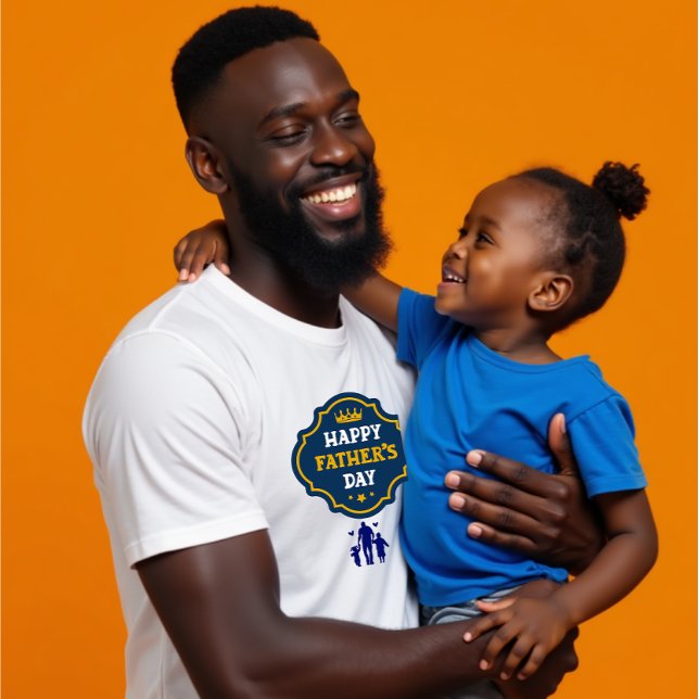 Happy Father's Day Crown & Kids - A Royal Tribute  T-Shirt (Creator Uploaded)