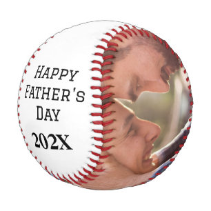 Happy Father's Day Custom 2 Photo Baseball