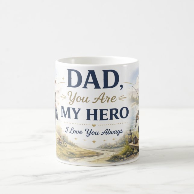  Happy Father's Day Custom Coffee Mug (Center)