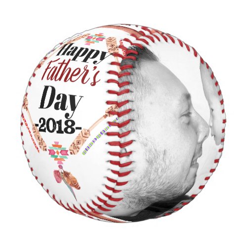 Happy Fathers Day Custom Family Photos Baseball