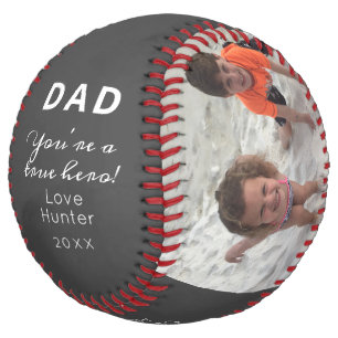 Happy Father's Day Custom Kids Photo Keepsake Softball