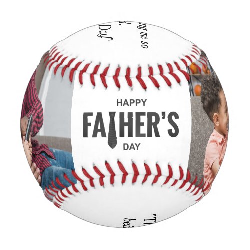  Happy Fathers Day Custom Photo Baseball