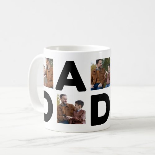 Happy Fathers Day Custom Photo Mug For Dad